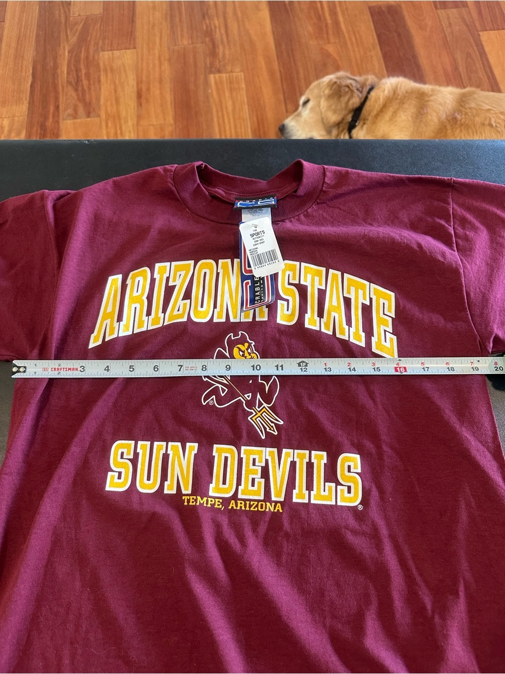Arizona State Sun Devils Crable Sportswear Men's T‑Shirt - Maroon Size Medium - Picture 6 of 8